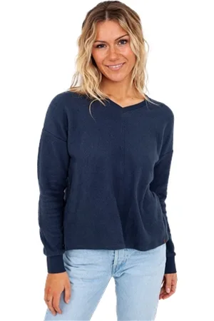 Rip Curl New Soft Rib Sweatshirt Shirt - Navy - M
