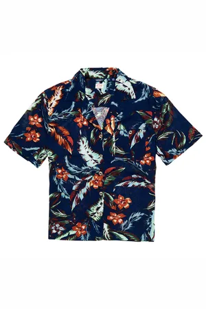 Superdry Vintage Resort Shirt - Navy - UK 16