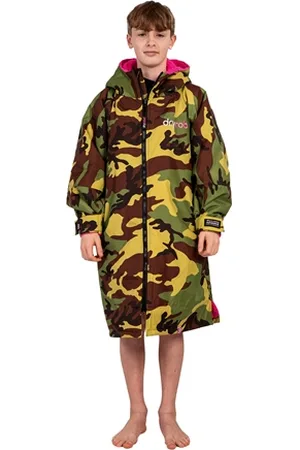 Dryrobe Kids Advance Long Sleeved - Camo & Pink - 10-13 YRS