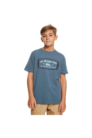 Quiksilver Boys Mind Barrel T-Shirt - Bering Sea - 8 YRS