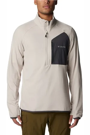 Columbia Triple Canyon Half Zip Fleece Jacket - Dark Stone & Shark - S