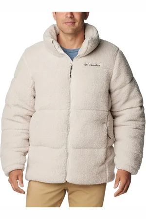 Columbia Puffect Sherpa Fleece Jacket - Dark Stone - S