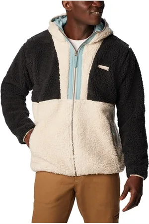 Columbia Backbowl Sherpa Hooded Jacket - , Dark Stone & Stone Blue - S