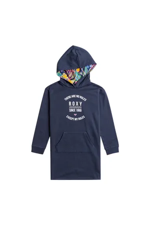Roxy Girls Back In Town Hoody - Indigo - 10 YRS
