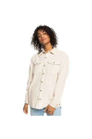 Roxy Let It Go Corduroy Shirt - Tapioca - XS