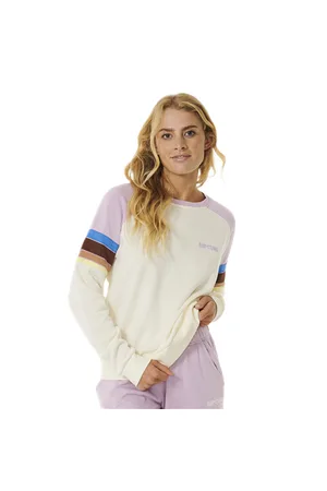 Rip Curl Surf Revival Raglan Sweatshirt - Lilac - XS