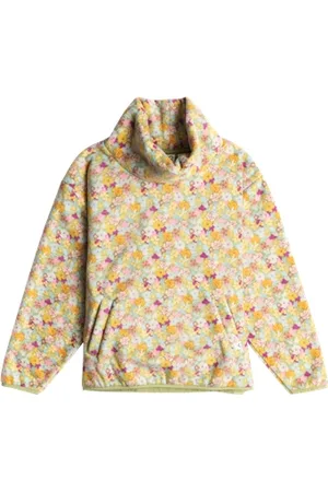 Roxy Girls Heartbreak Weather Fleece Jacket - Fern Memories - 10 YRS