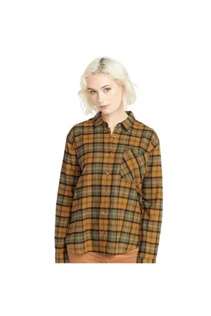 Volcom Plaid To Meet You Shirt - Bronze - S