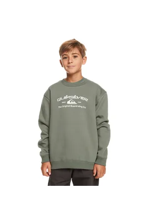 Quiksilver Boys Graphic Sweatshirt - Laurel Wreath - 8 YRS