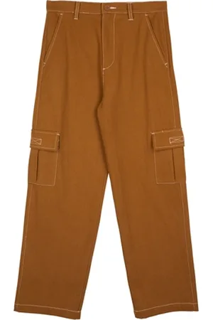 Santa Cruz Nolan Cargo Slouch Trousers - Tan & Stitch - UK 6