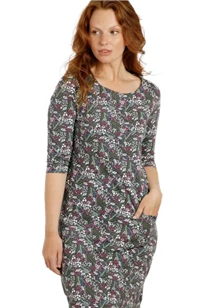 Weird Fish Starshine Dress - Navy - UK 10