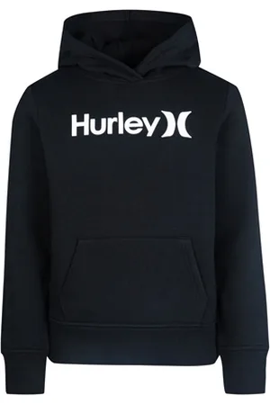 Hurley Girls One & Only Fleece Hoody - Dark Grey & White - M