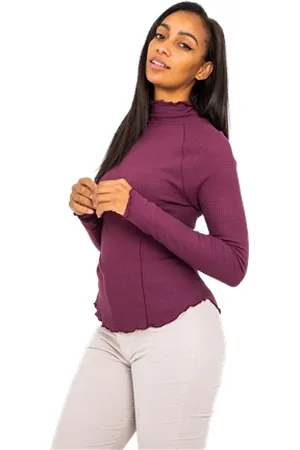 Free People Make It Easy Thermal Top - Precious Wine - XS