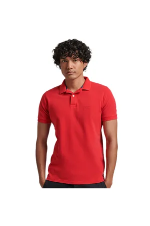 Superdry Vintage Destroyed Polo Shirt - Rouge - M