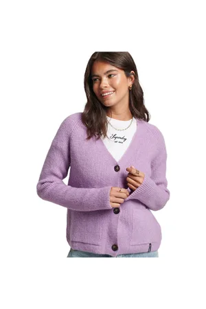 Superdry Essential Super Soft Cardigan - Vintage Marl - UK 8