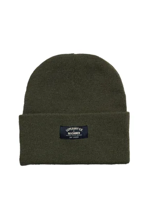 Superdry Classic Knitted Beanie - Olive Marl - O/S