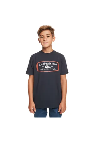 Quiksilver Boys Mind Barrel T-Shirt - Navy Blazer - 10 YRS