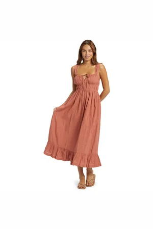Roxy Paradise Winds Dress - Cedar Wood - XS