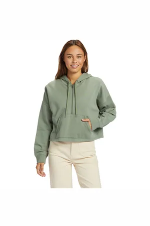 Roxy Drakes Cove Half Zip Hoody - Agave - S