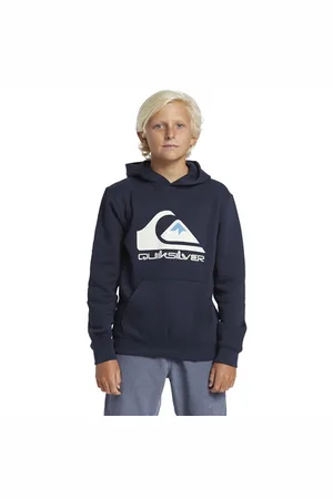 Quiksilver Boys Big Logo Hoody - Dark Navy - 8 YRS