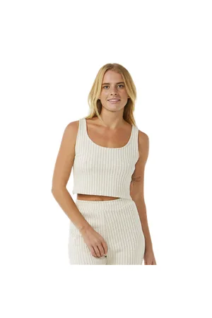 Rip Curl Sea Of Dreams Rib Vest - Natural - XS