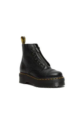 Dr. Martens Sinclair Milled Nappa Leather Platform Boots - Milled Napa - UK 4 (EU 37)