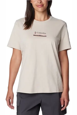 Columbia Boundless Beauty T-Shirt - Dark Stone & Heritage - XS