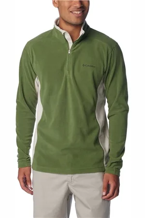 Columbia Klamath Range II Half Zip Fleece Sweatshirt - Canteen & Dark Stone - S