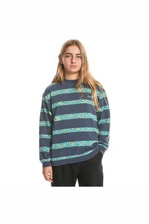Quiksilver Boys Take Us Back Sweatshirt - Crown & Heritage Stripe - 8 YRS