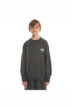 Quiksilver Boys Take Us Back Sweatshirt - Tarmac - 8 YRS
