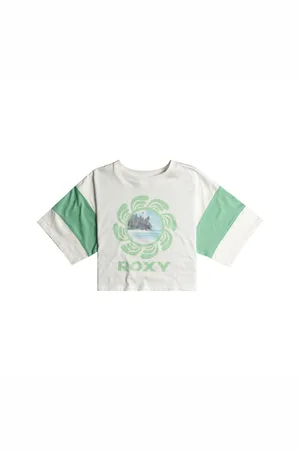 Roxy Girls Lets Get It Started T-Shirt - Snow - 8 YRS