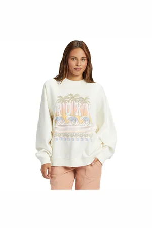 Roxy Lineup Sweatshirt - Egret - XS