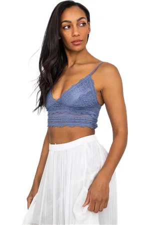 Free People Amina Bralette - Granite - L