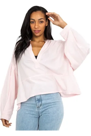 Free People Jude Linen Shirt - Rosewater - S