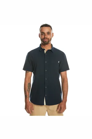 Quiksilver Time Box Shirt - Navy Blazer - XL