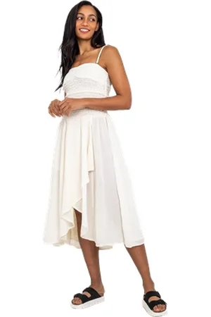 Free People Sparkling Moment Midi Dress - Ivory - XS