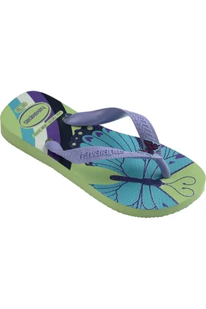 Havaianas Girls Fantasy Flip Flops - Citronela & Lilac Breeze - KIDS 10-11 (EU 29/30)