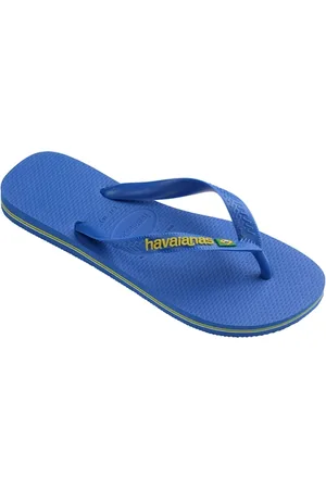 Havaianas Boys Brasil Logo Neon Flip Flops - Star - KIDS 10-11 (EU 29/30)