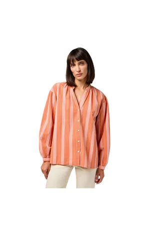 Wrangler Poet Sleeve Shirt - Brandied Melon - XS