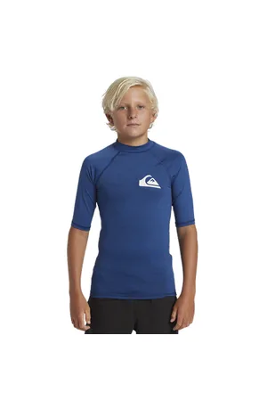 Quiksilver Boys Everyday Rash Vest - Monaco Heather - 10 YRS