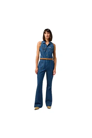Wrangler Racer Back Cat Suit - Indigo Wranch - XS