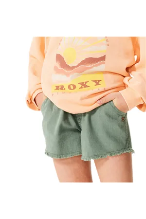 Roxy Girls Scenic Route Twill Shorts - Agave - 8 YRS