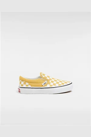 Vans Boys Classic Slip On - Checkerboard Golden Glow - KIDS 10 (EU 27)