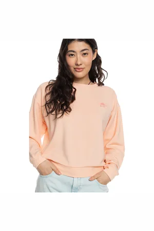 Roxy Surfing By Moonlight Sweatshirt - Peach Parfait - XS