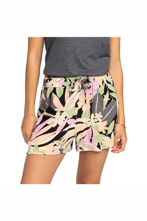 Roxy Lekeitio Break Hi Shorts - Anthracite Palm - XS