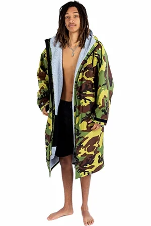 Dryrobe Advance Long Sleeved - Camo & Grey - S