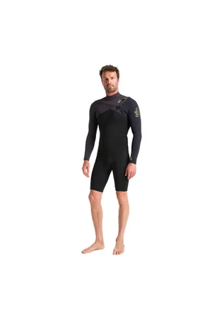 C-Skins Session 3/2mm Spring Chest Zip Wetsuit - , Meteor X & Saffron - M