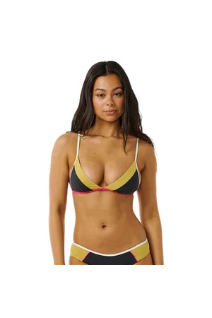 Rip Curl Hibiscus Heat Splice Tri Bikini Top - Washed - XS
