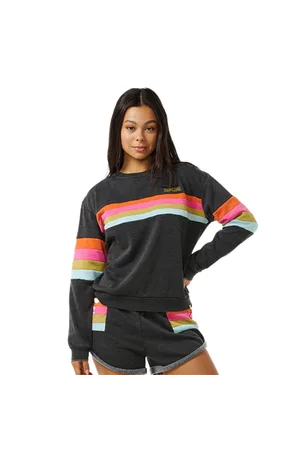 Rip Curl Surf Revival Panelled Sweatshirt - Washed - XS