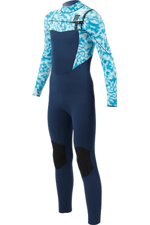 Alder Boys Kode 5/4mm Chest Zip Wetsuit in Blue & Navy